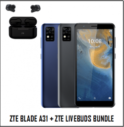 ZTE A31 with Earbuds